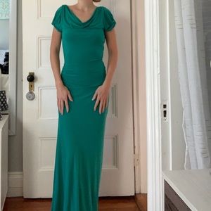 BCBG MAXAZRIA Emerald Green Evening Gown